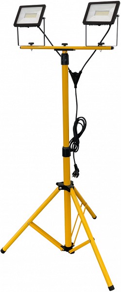 230V 2X50W LED PROZEKTOR+STATIIV 2X4000LM 4000K IP65 KOBI