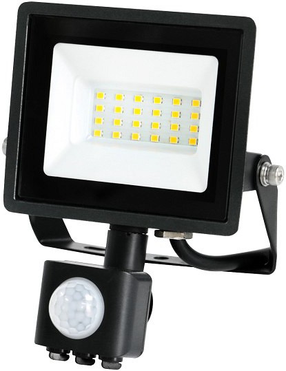 230V LED PROZEKTOR+ANDUR MHC 20W RED 1620LM 145X127MM PÄEVAVALGUS. MUST IP44 LED2B