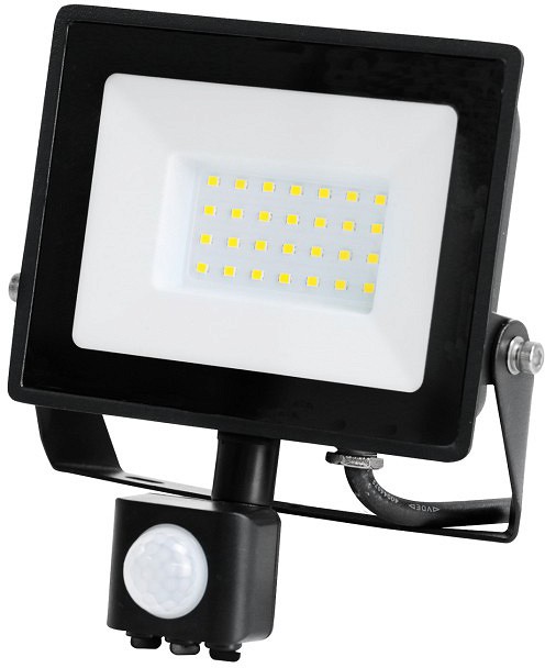 230V LED PROZEKTOR+ANDUR MHC 30W 2505LM 164X167MM KÜLM VALGUS. MUST IP65 LED2B