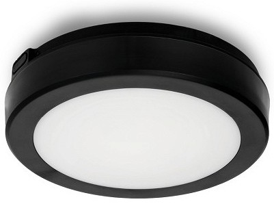 230V LED PLAFOON / VALGUSTI ANDURIGA NAIROS. MUST 12W 120° 1140LM 3000 / 4000 / 65000K Ø200 IP65 KOBI