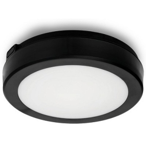 230V LED PLAFOON / VALGUSTI ANDURIGA NAIROS. MUST 12W 120° 1140LM 3000 / 4000 / 65000K Ø200 IP65 KOBI