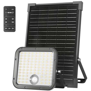 LED SOLAR VALGUSTI LIIKUMISANDURIGA+PULT 30W 2CCT IP65 PREMIUM KOBI