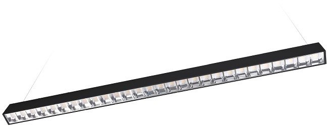 230V LED VALGUSTI KOLINE K2 MUST 3CCT UGR 30W KOBI