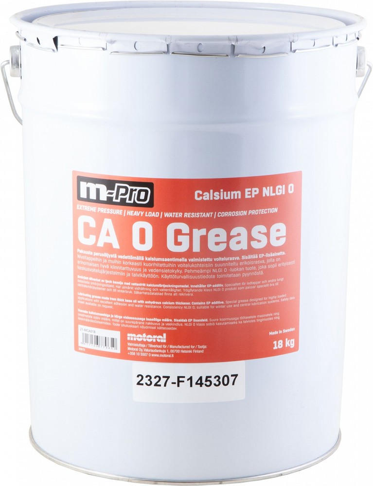 M-PRO CA 0 GREASE KESKMÄÄRE 18KG NLGI-0 PUNANE