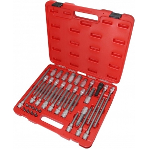 38-OS. 1 / 2" TORX. 12-TÄHIK. 6-KANT. RIBE PADRUNOTSIKUTE KOMPL. TRIUMF