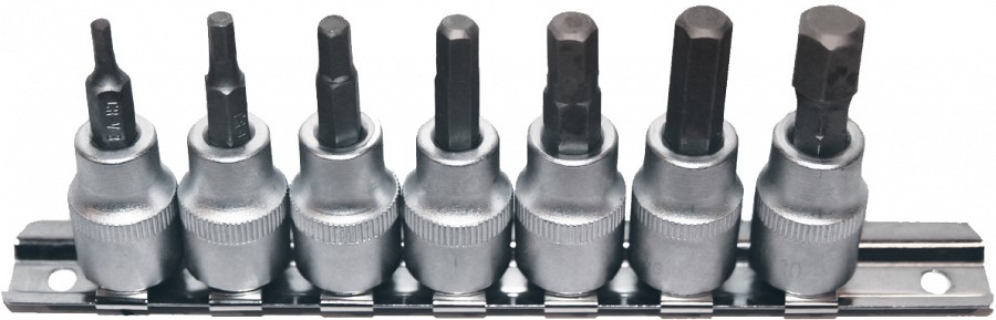 7-OS. 3 / 8" KUUSKAT PADRUNOTSIKUTE KOMPL. 3-10MM(7MM). SIINIL TRIUMF