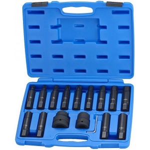 16-OS. 3 / 4"+1" LÖÖK KUUSKANT JA TORX OTSIKUTE KOMPL. TRIUMF