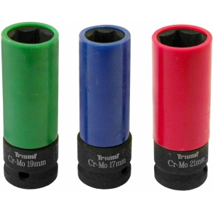 3-OS. ÕHUKESTE VALUVELJEPADRUNITE KOMPL. 1 / 2" (17 / 19 / 21MM) CR-MO TRIUMF