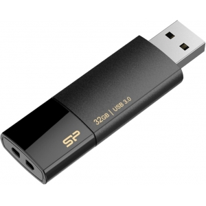 Silicon Power mälupulk 32GB Blaze B05 USB 3.0, must