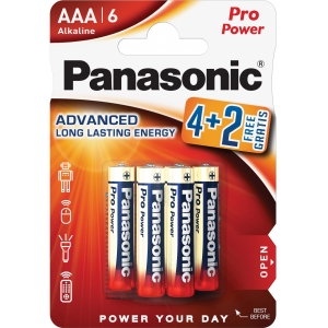 Panasonic Pro Power patarei LR03PPG/6B (4+2 tk)