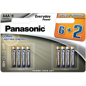 Panasonic Everyday Power patarei LR03EPS/8B (6+2)