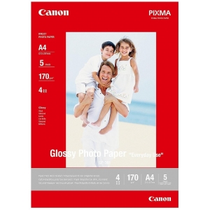 Canon фотобумага GP-501 A4 глянец, 170г 5 листов
