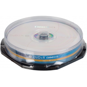 Omega DVD+R 4,7GB 16x 10tk tornis