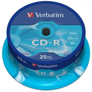 Verbatim CD-R Extra Protection 700MB 52x 25tk tornis