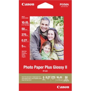 Canon фотобумага PP-201 10x15 глянец, 275г 50 листов