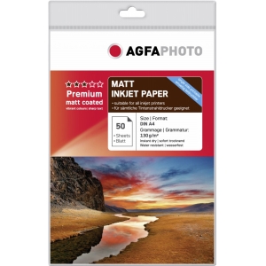 Agfaphoto fotopaber A4 Premium matt 130g 50 lehte