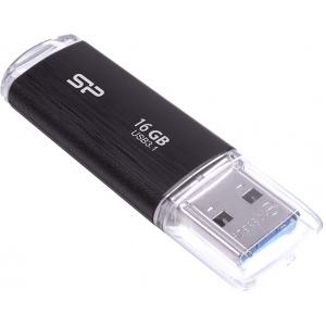 Silicon Power mälupulk 16GB Blaze B02 USB 3.1, must