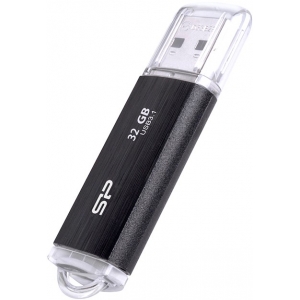 Silicon Power mälupulk 32GB Blaze B02 USB 3.1, must