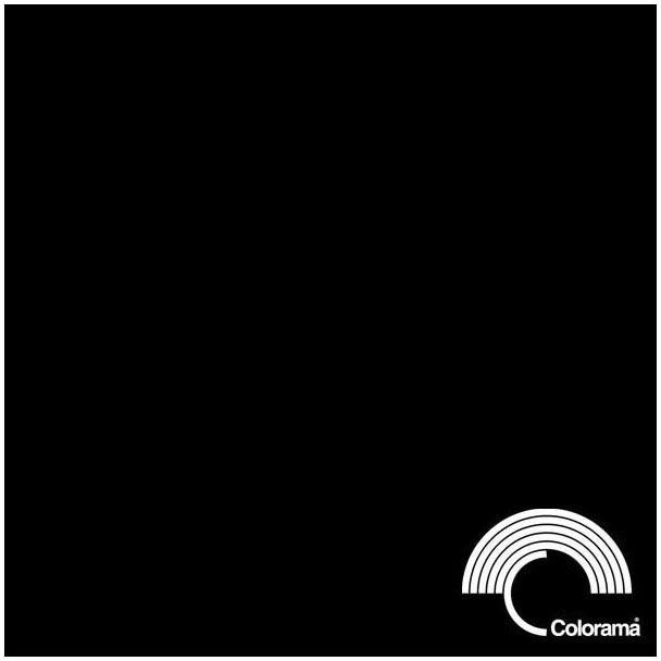 Colorama бумажный фон 1,35x11м, черный (0568)