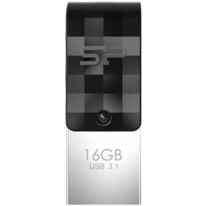 Silicon Power флешка 16GB Mobile C31 USB-C, черный