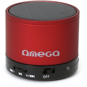 Omega Bluetooth kõlar V3.0 Alu 3in1 OG47R, punane (42646)