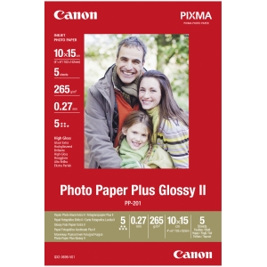 Canon фотобумага PP-201 10x15 Glossy II 275 г 5 листов
