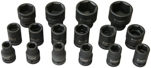 16-OS. 1 / 2" LÖÖKPADRUNITE KOMPLEKT 10-32MM TRIUMF