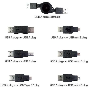 Vivanco adapterite komplekt USB 6tk (45259)