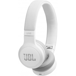 JBL juhtmevabad kõrvaklapid + mikrofon Live 400BT, valge