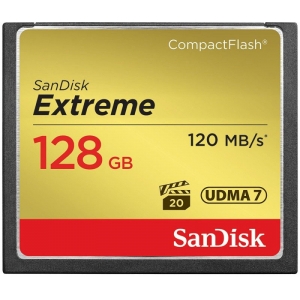 SanDisk mälukaart CF 128GB Extreme 120MB/s