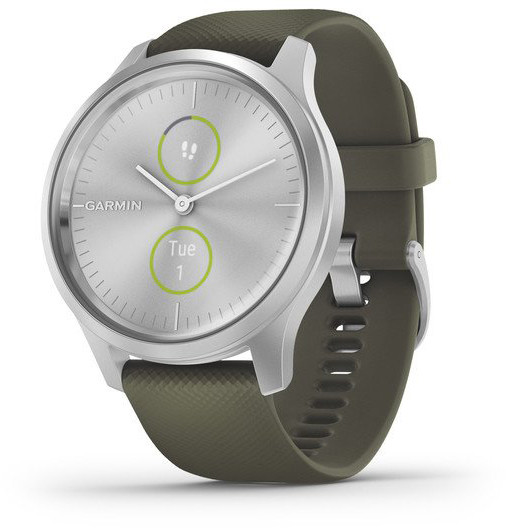 Garmin vivomove Style S/E, silver/moss green