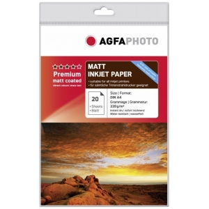 AgfaPhoto fotopaber A4 Premium Double Matt 220g 20 lehte