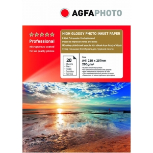 Agfaphoto fotopaber A4 Professional High Glossy 260g 20 lehte