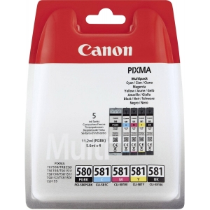 Canon tint PGI-580/CLI-581 Multipack, must/värviline