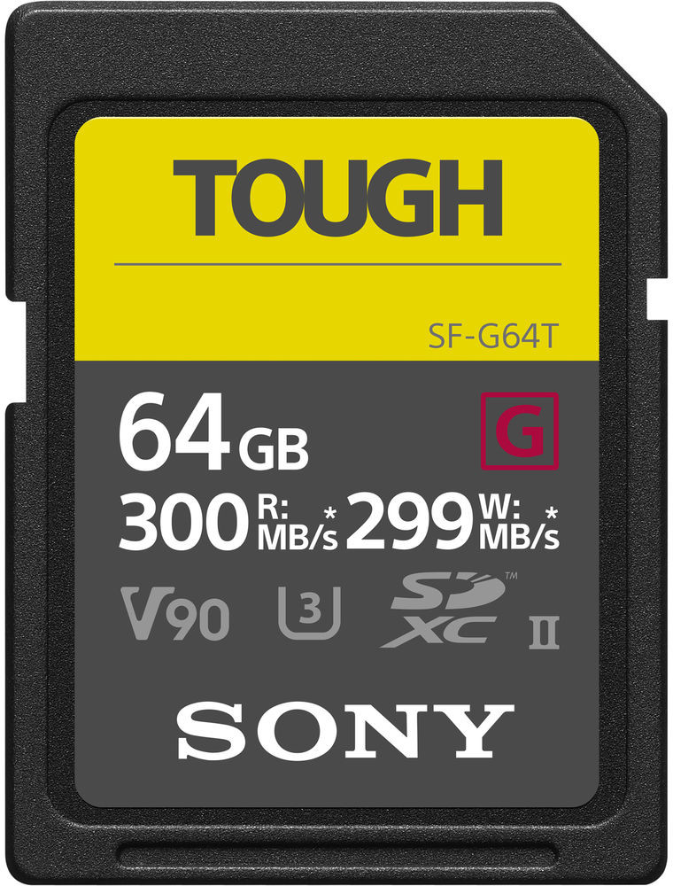 Sony mälukaart SDXC 64GB G Tough UHS-II C10 U3 V90