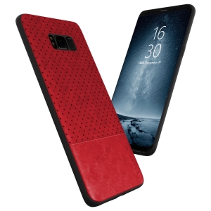 Qult Luxury Drop Back Case Silicone Case for Samsung Galaxy Note 8 Red