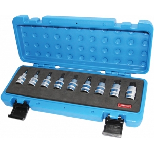 9-OS. 1 / 2" RIBE TORX PADRUNOTSIKUTE KOMPLEKT M5-M14. FOAM TRIUMF
