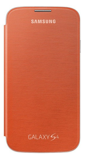 Samsung Flip EF-FI950BOEGWW Original Book case for Samsung Galaxy I9500 S4 Orange