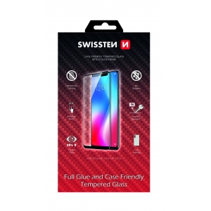 Swissten Full Face 5D Tempered Glass Защитное стекло для экрана Apple iPhone XS MAX черный