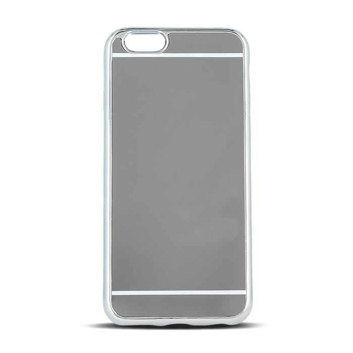 Beeyo Mirror Silicone Back Case With Mirror For Samsung G920 Galaxy S6 Silver