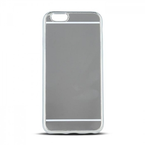 Beeyo Mirror Silicone Back Case With Mirror For Samsung G920 Galaxy S6 Silver
