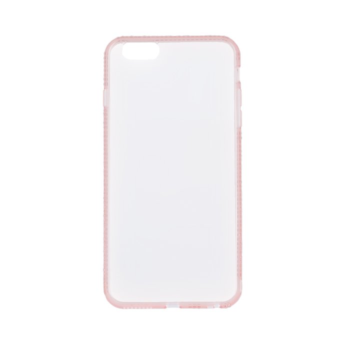 Beeyo Diamond Frame Silicone Back Case For Samsung G920 Galaxy S6 Transparent - Pink