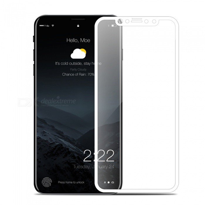 Swissten Ultra Durable 3D Japanese Tempered Glass Premium 9H Screen Protector Apple iPhone XS Max White