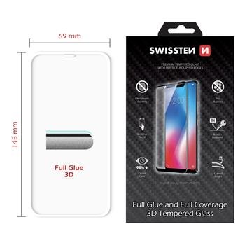 Swissten Ultra Durable 3D Full Face Tempered Glass Apple iPhone XR White