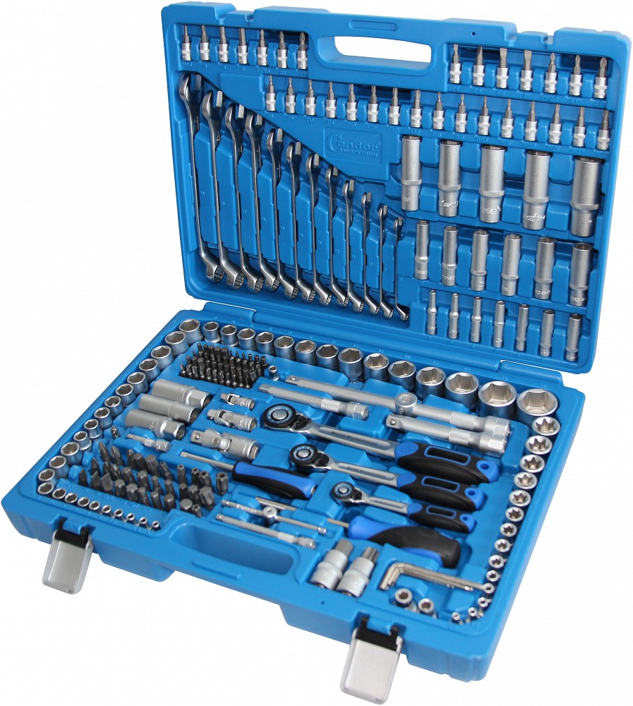 215-OS. 1 / 2"+3 / 8"+1 / 4" TÖÖRIISTAKOMPLEKT 4-32MM TRIUMF