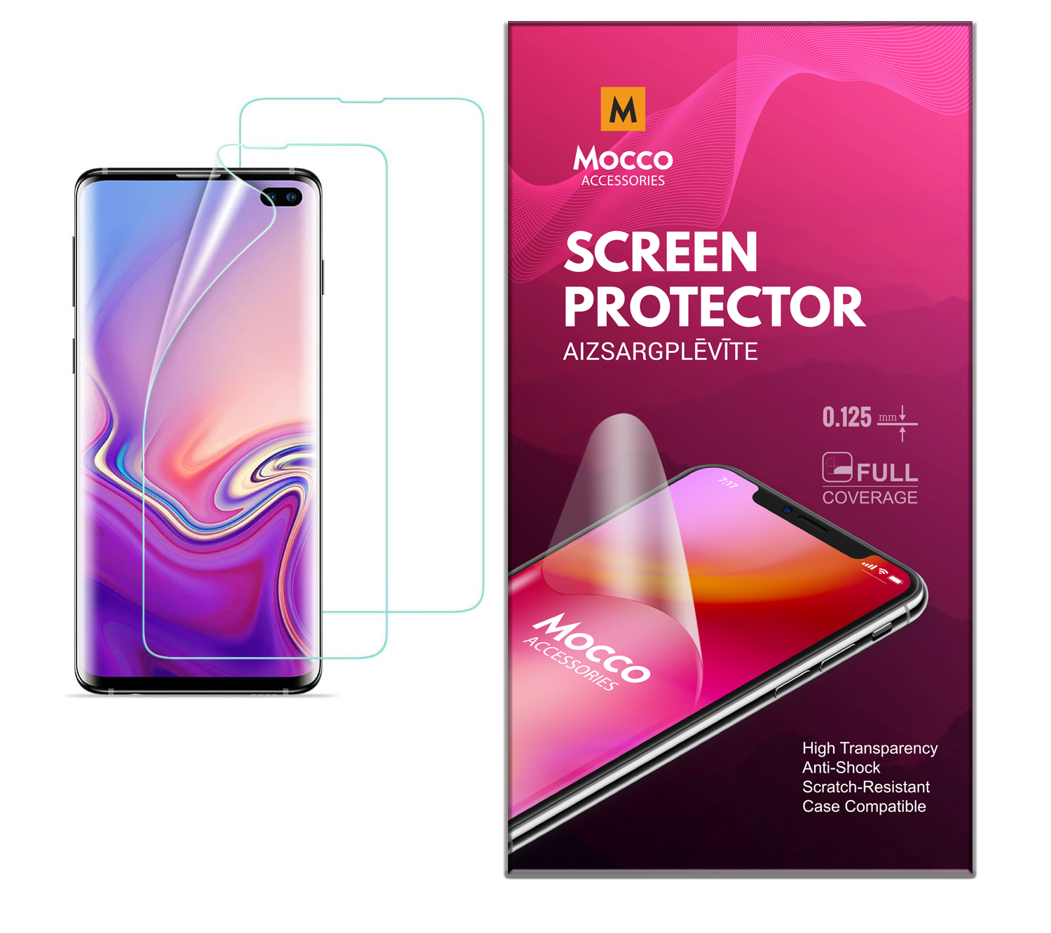 Mocco Full Coverage 0.125mm Защитная пленочка для экрана Apple iPhone X / iPhone XS / iPhone 11 Pro (EU Blister)