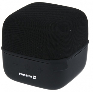 Swissten CUBE Portable Bluetooth Speaker / 10W / Micro SD / Black