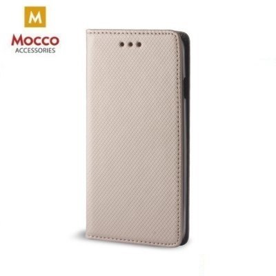 Mocco Smart Magnet Book Case For Apple iPhone X / XS Gold