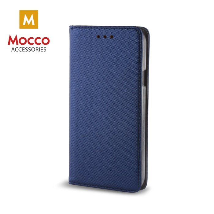 Mocco Smart Magnet Book Case For Apple iPhone XS / X Blue
