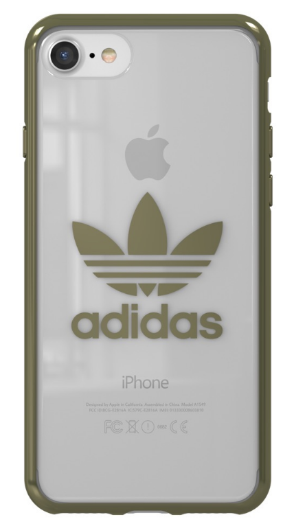 Adidas Clear Case Silicone Case for Apple iPhone 7 / 8 Transparent - Green (EU Blister)